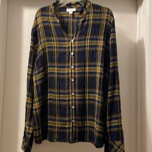 JJill plaid top